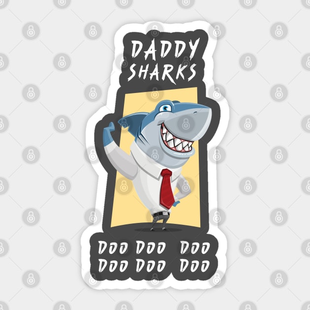 sharks doo doo doo Sticker by Halmoswi